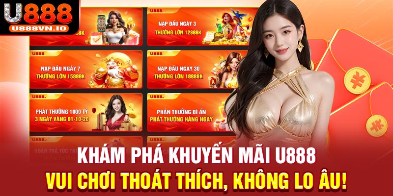 Khám Phá Khuyến Mãi U888, Vui Chơi Thoát Thích, Không Lo Âu!