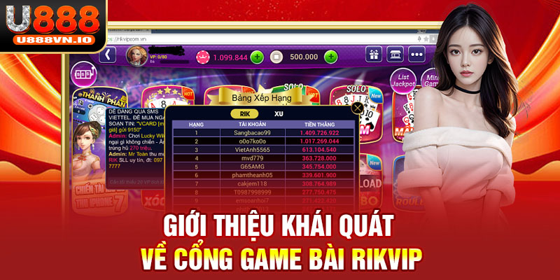 Giới thiệu khái quát về cổng game bài RIKVIP