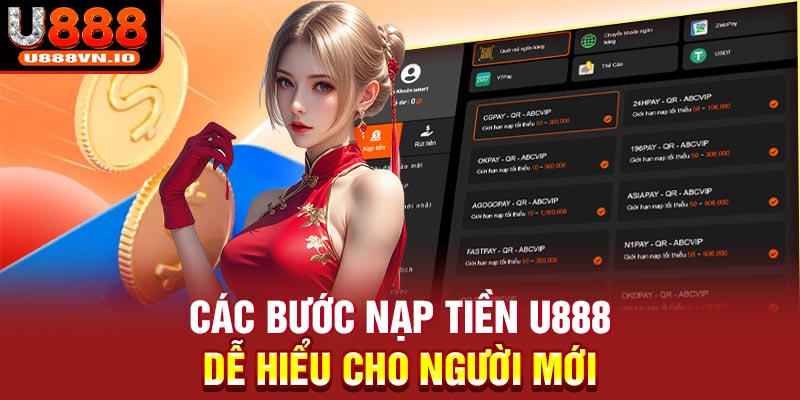 Các bước nạp tiền U888 dễ hiểu cho người mới