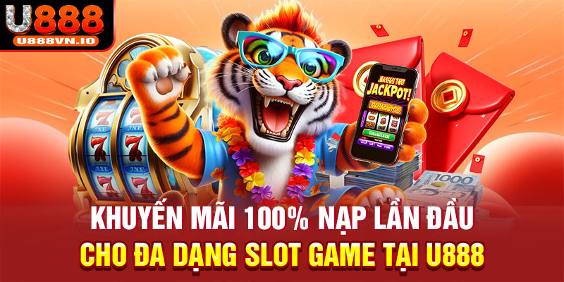 Khuyến mãi 100% nạp lần đầu cho đa dạng slot game tại U888